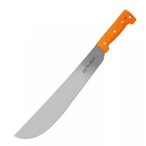 Machete estándar 14' cacha naranja remachada, Truper