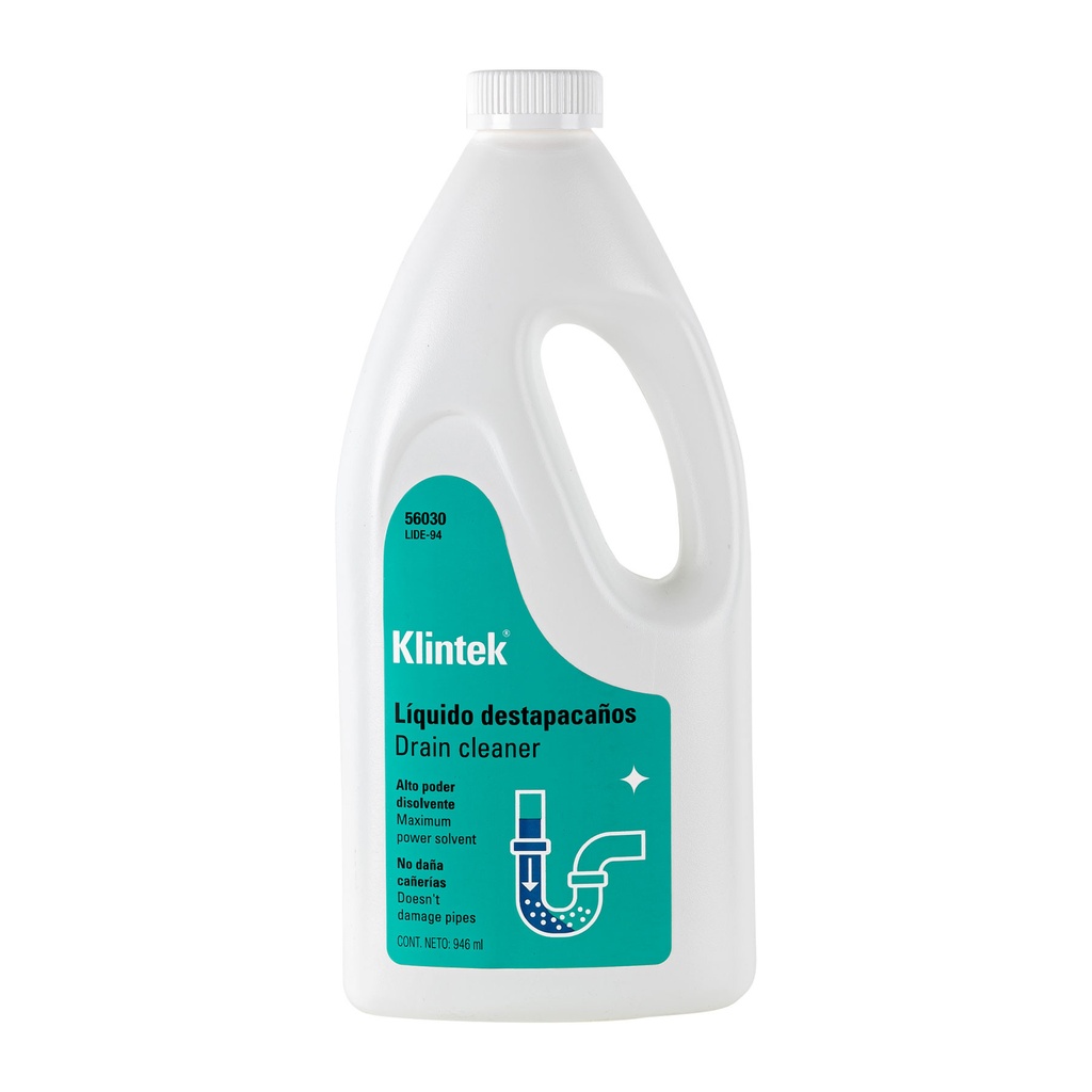 Líquido destapacaños de 946 ml, KLINTEK