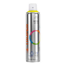 Pintura en aerosol, amarillo neón, bote esbelto, 400 ml