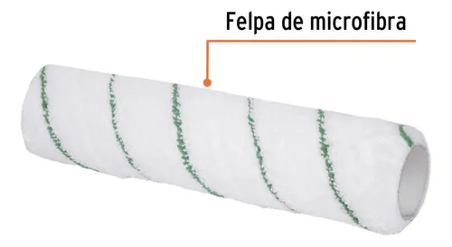 [R-ROPI-910M] Felpa p/rodillo, microfibra 9x3/8', superficies poco rugosas