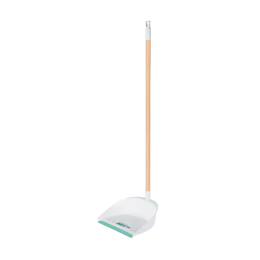 [RECO-11B] Recogedor plástico con bastón de madera, KLINTEK
